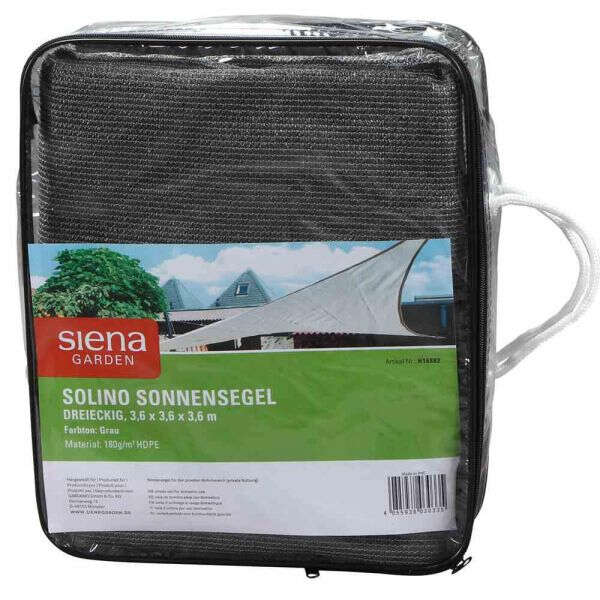 SIENA GARDEN Solino Sonnensegel grau 360